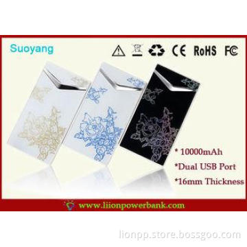Universal Dual 10000 mah High Capacity Power Bank For Smart